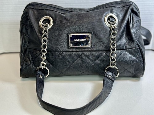 New Vintage Black Nine West Shoulder Bag With Long Straps | eBay
