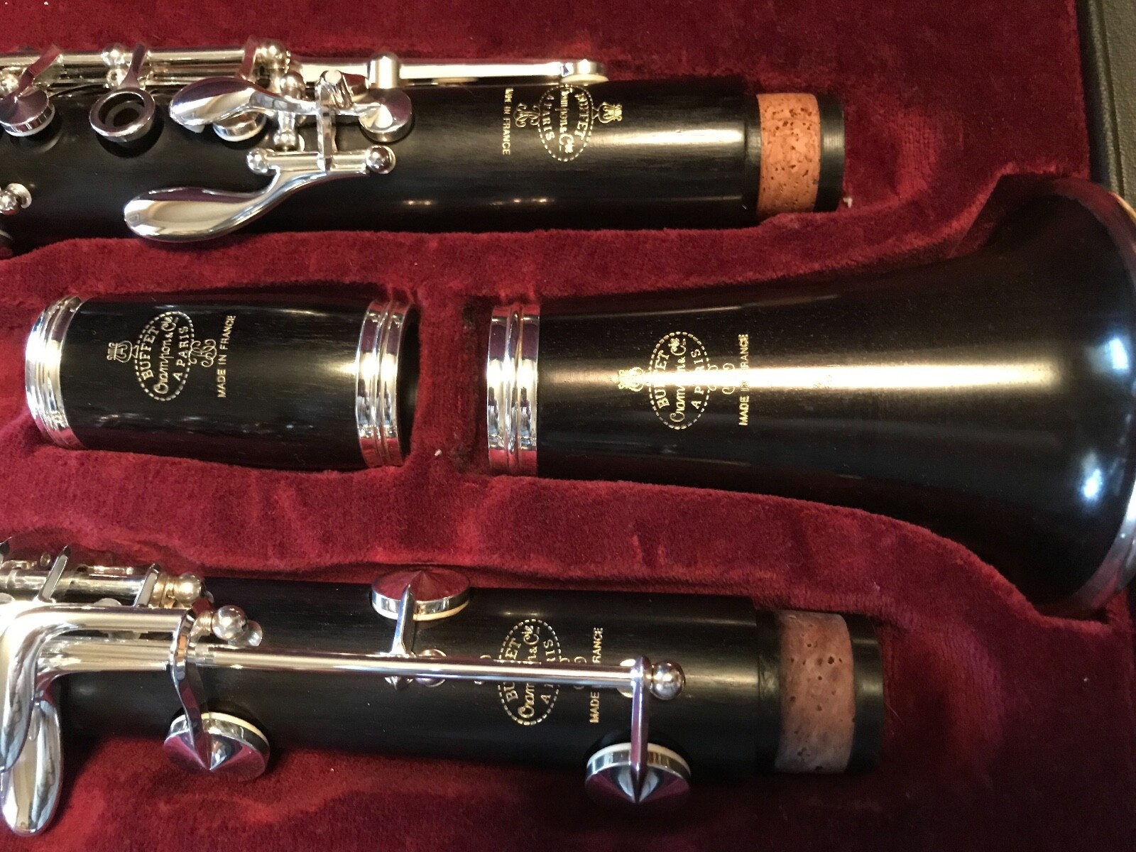 Buffet R-13 Bb Clarinet in Grenadilla Wood with Silver Keys Pro Owned Like New