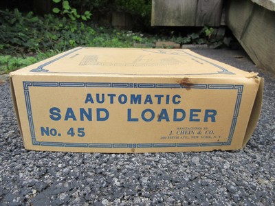 Vintage J. Chein & Co. No. 45 Automatic Sand Loader Chute Tin Toy w/ Box