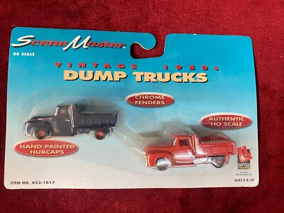 LIFE-LIKE 433-1617 SCENE MASTER VINTAGE 1950's DUMP TRUCKS