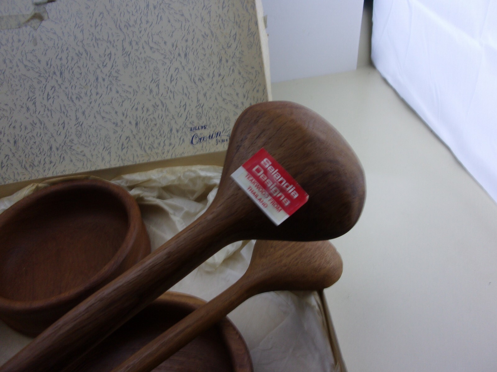 VTG Danish Modern Teak Wood Selandia Designs Vintage Salad Bowls Set Dansk ERA