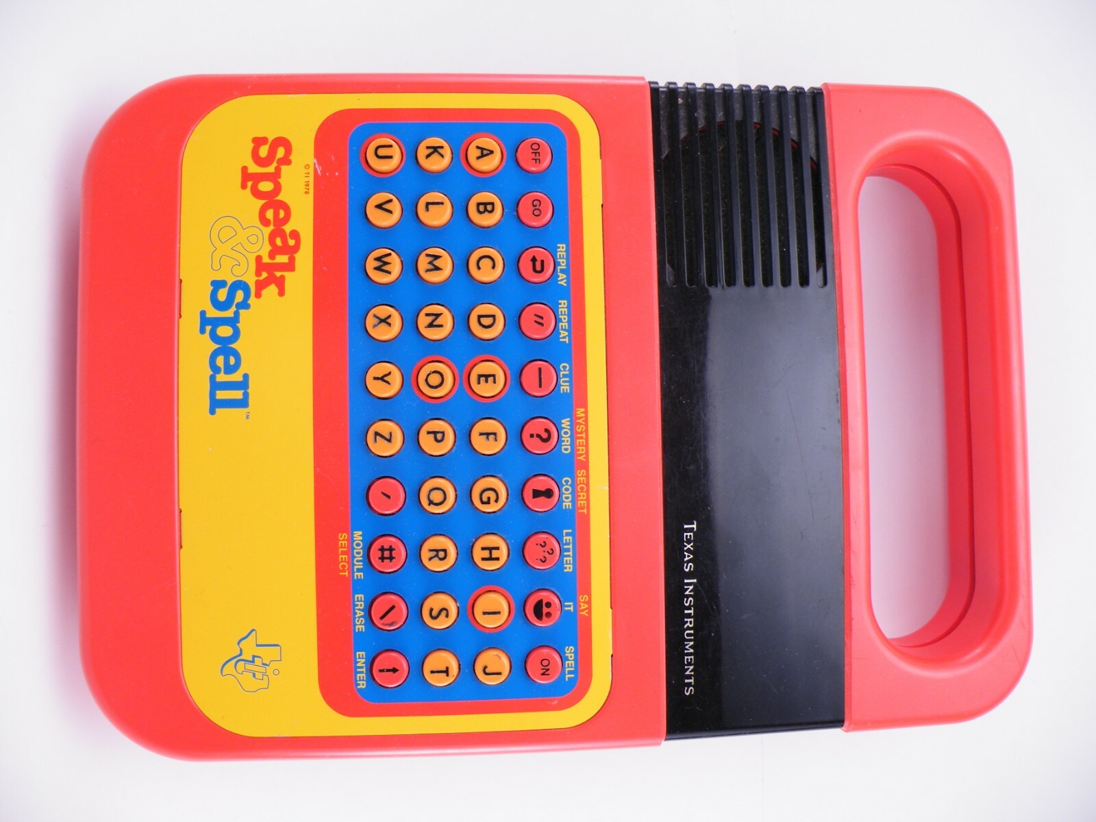 Vintage Texas Instruments Electronic Speak and Spell 1978 For parts/repair only