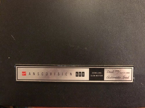 Vintage GAF Anscovision 688 Zoom Lens Slow Motion Projector-Dual 8mm/ Super 8mm
