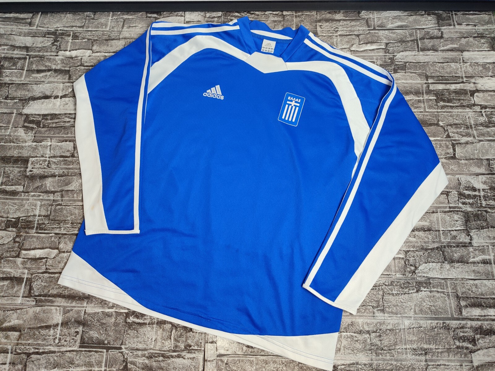 2004年 ギリシャ代表 サッカーアウェイユニフォーム adidas　XXL 2004年 ギリシャ代表 サッカーアウェイユニフォーム adidas XXL