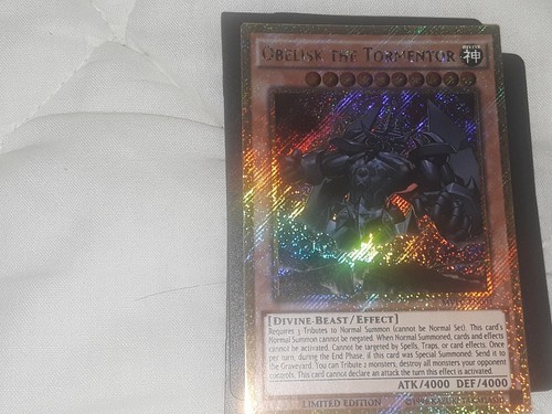Yugioh! Obelisk The Tormentor MVPC-EN001 Gold Rare Limited Edition Mint