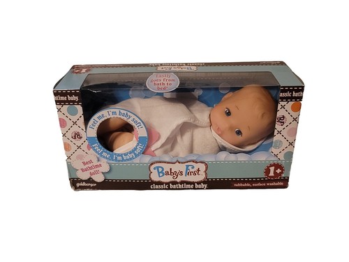Baby’s First Classic Bathtime Baby Doll Goldberger Baby Soft Age 1 + New (2014)