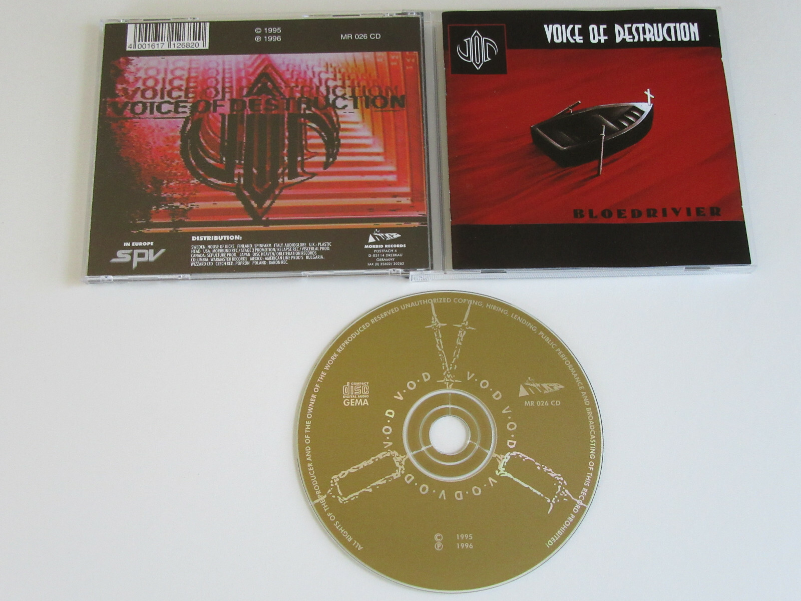 VOICE OF DESTRUCTION Bloedrivier CD 1996 RARE OOP THRASH ORIG 1st
