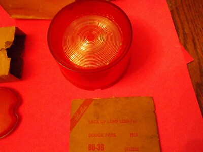 Nos 58 Dodge  polara Glo Brite Auto Tail Light reverse Lens Cover TMC-632