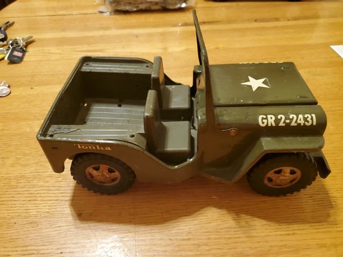 TONKA ジープ Vintage Tonka 1960's Military Army Jeep GR2-2431 Pressed