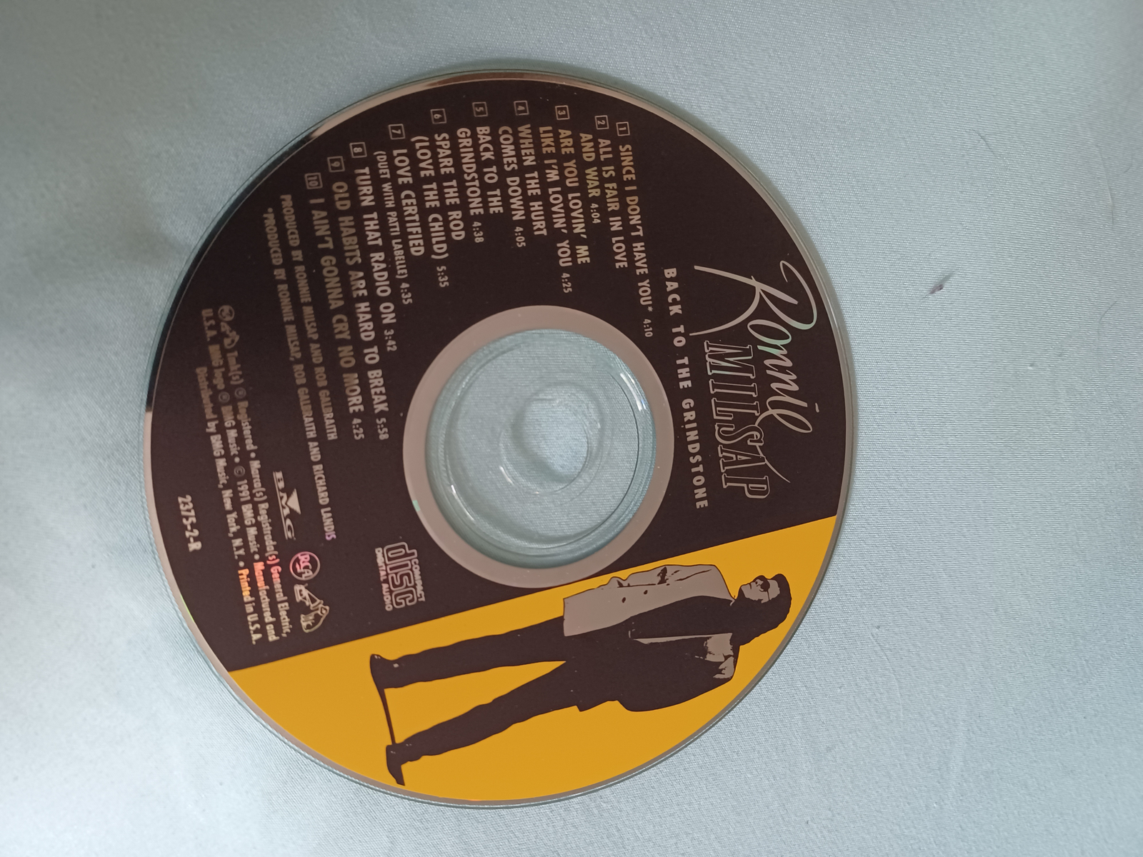 Back to the Grindstone Audio CD By Ronnie Milsap VERY GOOD