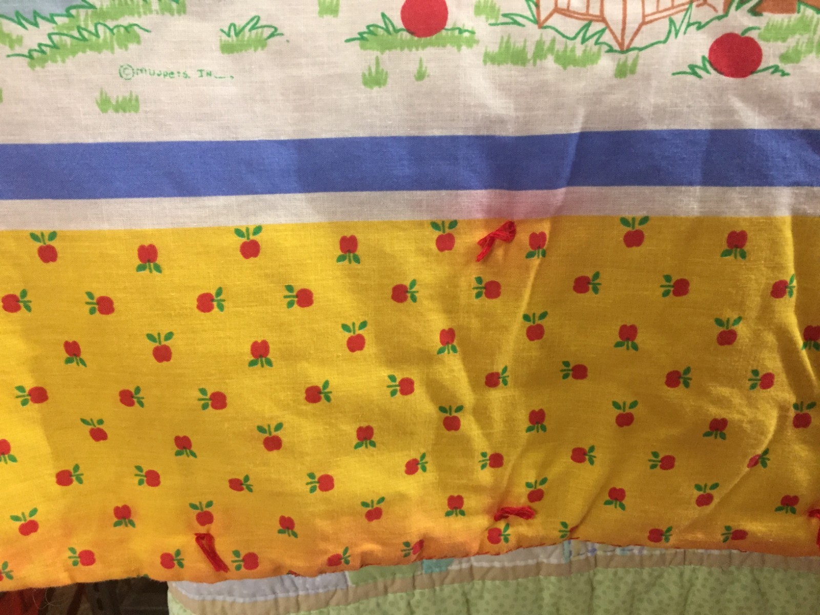 Sesame Street Baby Nursery Quilt Bright Colors Barn Farm Scene with Characters