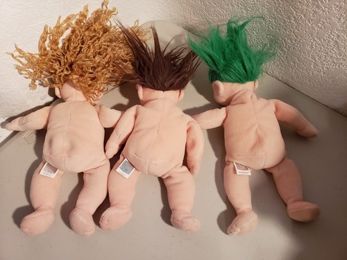 3 TY 2000 beanie babies beanie kids cookie, princess, shenanigan no clothes