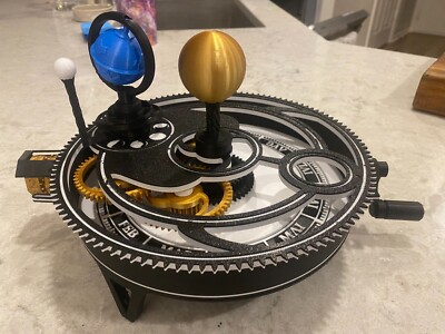 Solar System Model 3D Printed USA Made (Mechanical orrery)