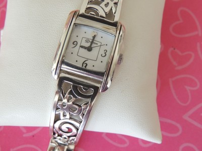 Brighton Watch Lazy Daisy Amalfi Flowers Silver New tags Rare Classic