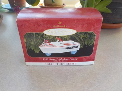 Vintage  Hallmark Boat Keepsake Ornament 1968 Murray Jolly Roger Flagship  4''