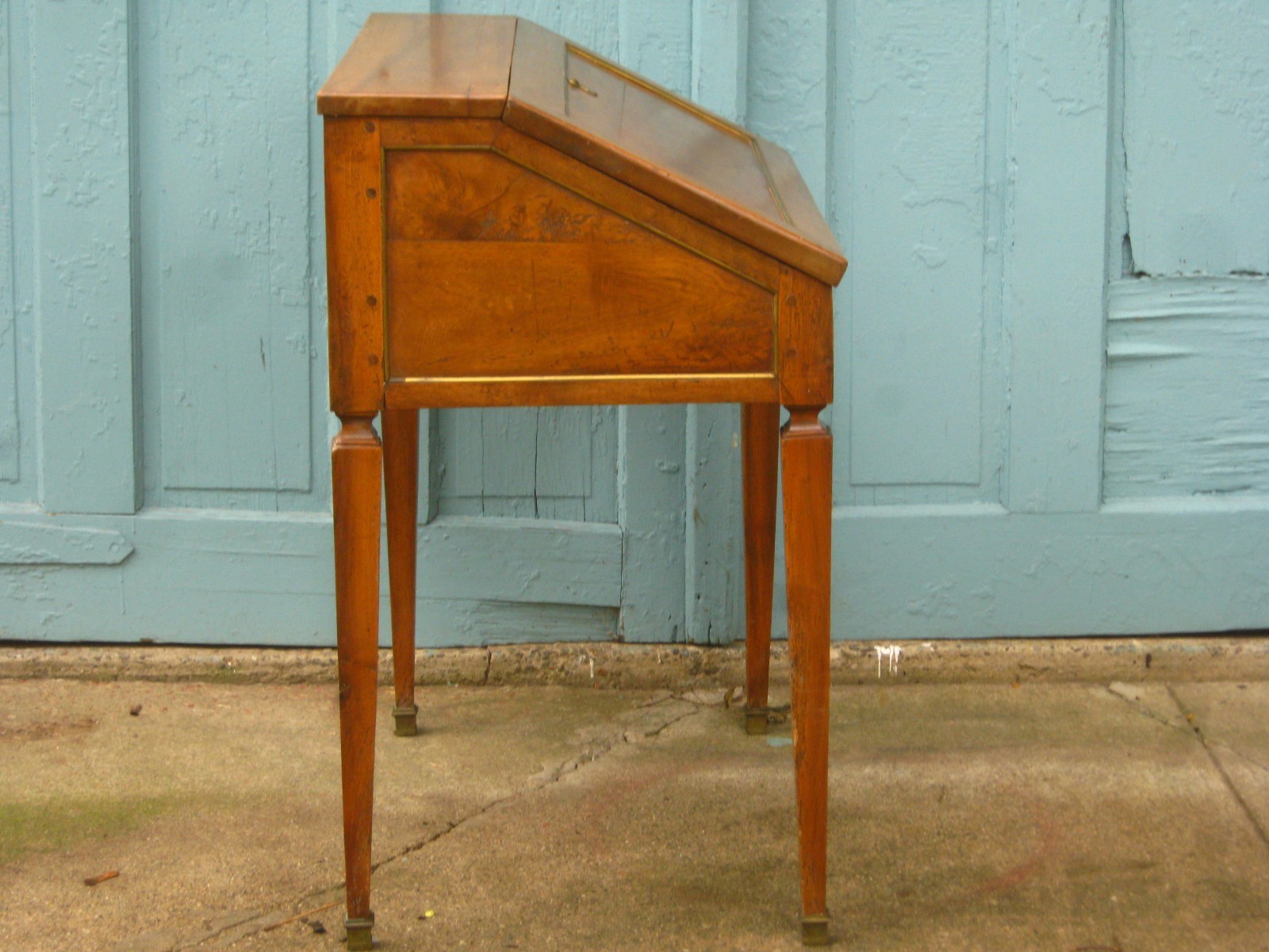 Antique Louis XVI Walnut Provincial Desk, late 18th C.