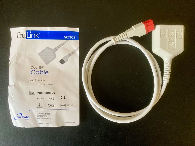 Spacelabs Trulink Dual Ibp Cable 122cm/4ft Model 700-0028-00