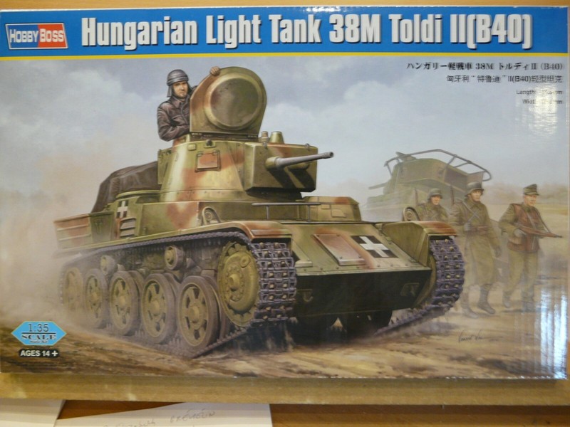 Maquette Char 1/35 Hobbyboss Ref 82478 Hungarian Light Tank 38m Toldi Ii (B40)