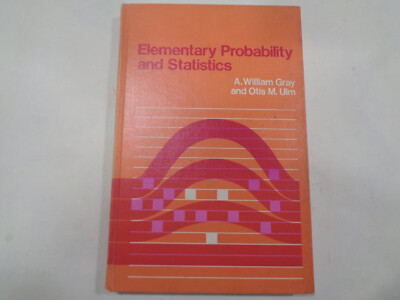 Elementary Probability and Statistics 1973 Vintage Computer Mathematics Textbook
