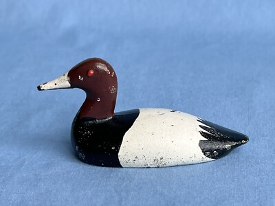 Antique Hubley Cast Iron Figural Duck Miniature Paperweight