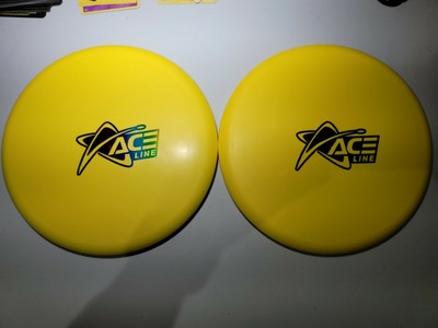 Matching Pair Prodigy Ace Line P Model S Base Grip Disc Golf putters 175g Yellow