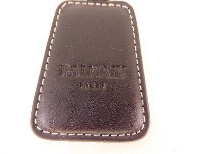 Porte-Clés Key Ring - BALMAIN PARIS - CUIR / LEATHER -  MODE / LUXE - SUPERBE