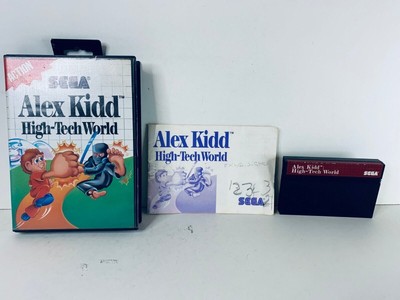 Alex Kidd High-Tech World Sega Master System SMS Genuine Cartridge Fast Post