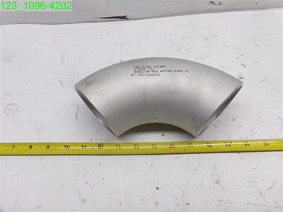 3'' Buttweld, Stainless Steel 304, 90 Degree Elbow, Sch 10S