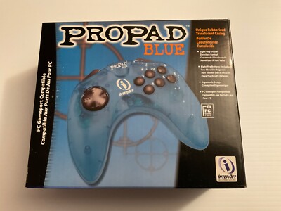 Vintage ProPad Blue PC Game Controller New In Mint Box Pristine Never Removed/Bx