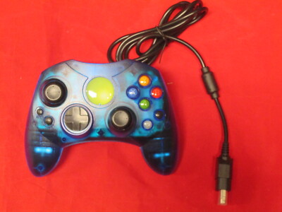 Replacement Controller For Xbox Original Blue Transparent Brand New 8957