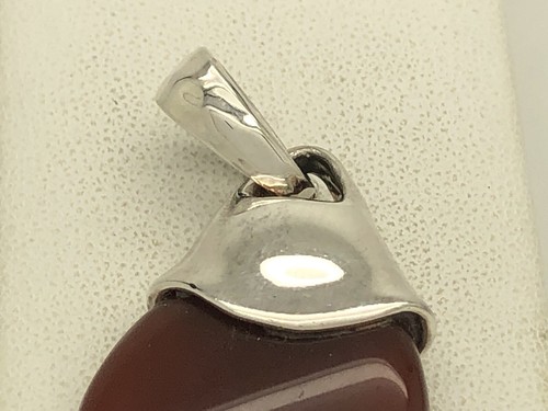 Robert Lee Morris RLM Studio Sterling Silver Carbelian Pendant Enhancer 2” 14.3g
