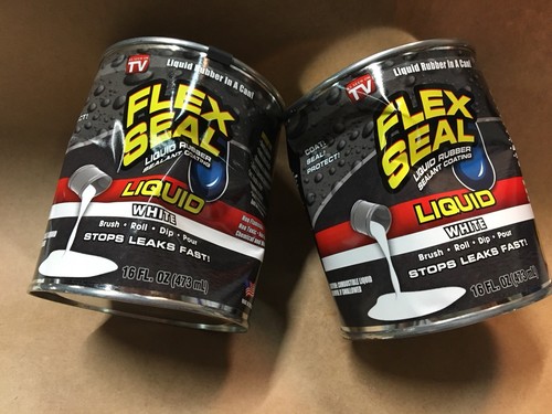 Flex Seal Liquid - Liquid Rubber Sealant Coating - Large 16oz (White)