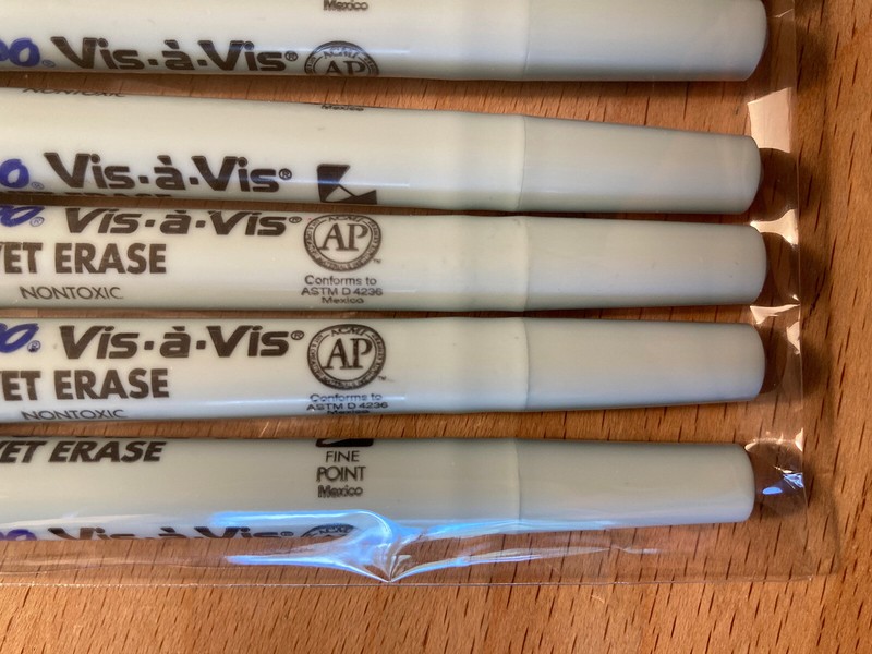 Expo 16001 Vis-&agrave;-Vis Wet Erase Marker Fine Point Black &ndash; 12-pack Dozen, SAN16001