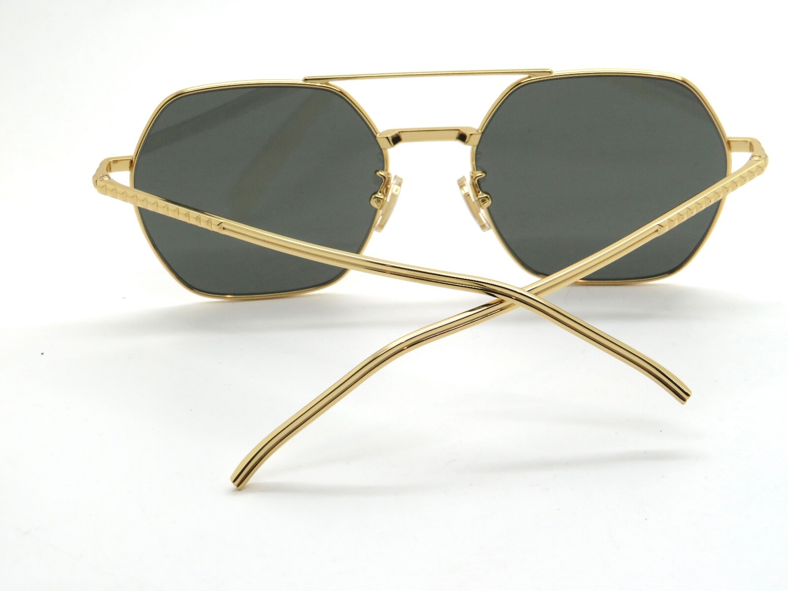 Pre-owned Boucheron $940  Bc0138s 001 Gold/grey Authentic 57mm Sunglasses In Gray