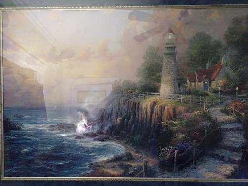 Thomas Kinkade Light of Peace Seaside Memories III Framed Lithograph 1142/3350