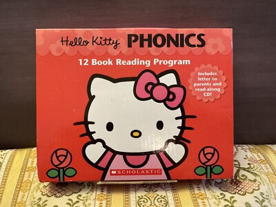 Scholastic Hello Kitty Phonics 12 Book Reading Program w/ Read Along CD Letter