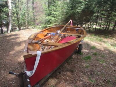 Vintage Penguin class sailboat