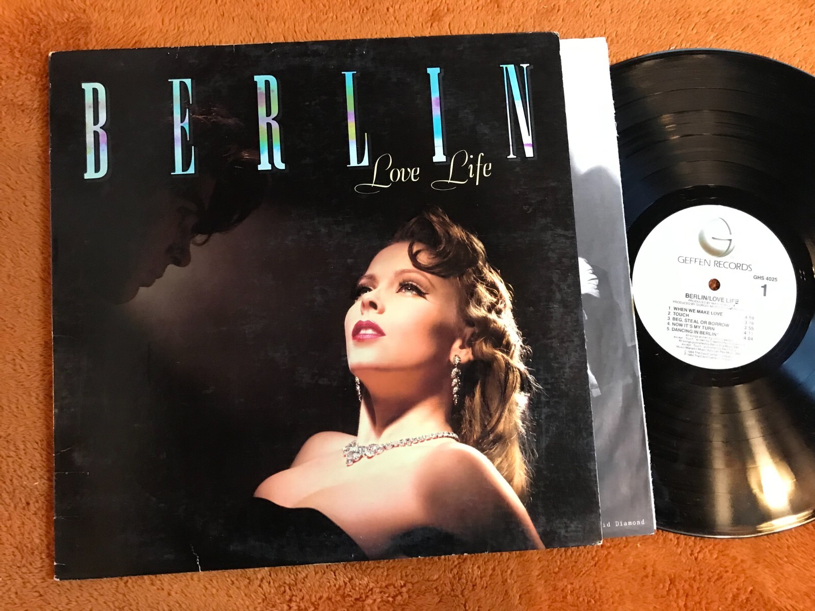 BERLIN Love Life 1984 Vinyl Record LP Geffen GHS 4025 terri