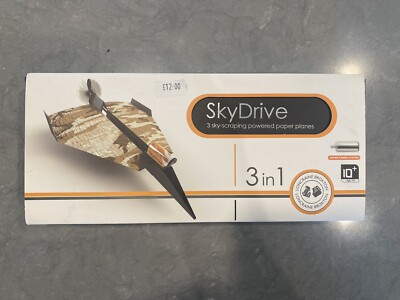 SkyDrive Powered Paper Plane Kit Loncraine Broxton 3 in 1 Open Box Complete