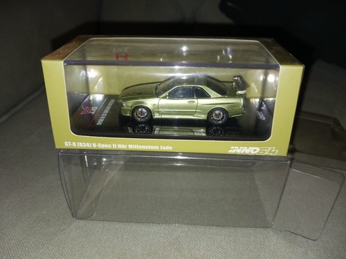 イノモデルR34 V-Spec II Nür Millennium Jade INNO64 1/64 Nissan Skyline R34 GT-R V-spec II Nur Millenium