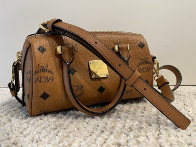 MCM Essential Visetos Original Boston Mini Bag (MWBAASE03CO001) Discontinued