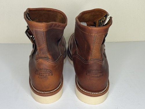 Pre-owned Chippewa Original Elsmere 7" Wedge Pull On Toe Boot Tan 10e 1901m08 In Brown