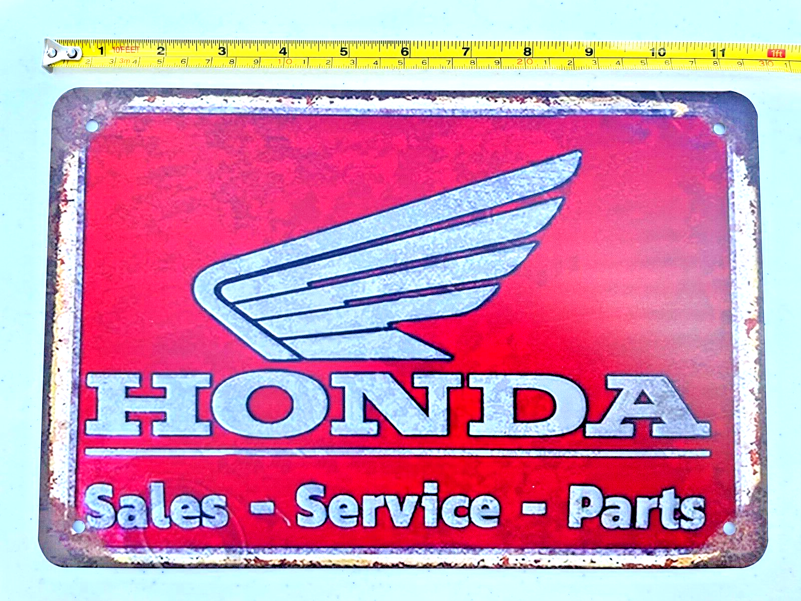 Honda Sales Service Parts Tin Sign Honda Logo Metal Art