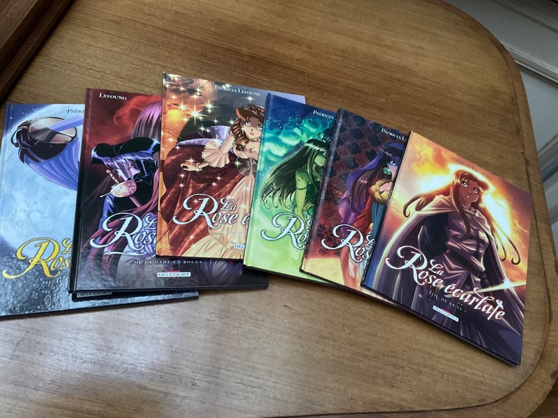 Lot Patricia Lyfoung, La Rose Ã©Carlate Vol.2,3,4,5,6,8 , Delcourt