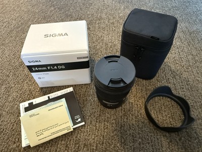 Sigma Art 24mm f/1.4 Wide Angle Lens for Canon EF With Protective Filter