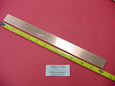 1//8/"x 1/" C110 COPPER BAR 12/" long Solid Flat Mill Bus Bar Stock H02 .125 x 1.00
