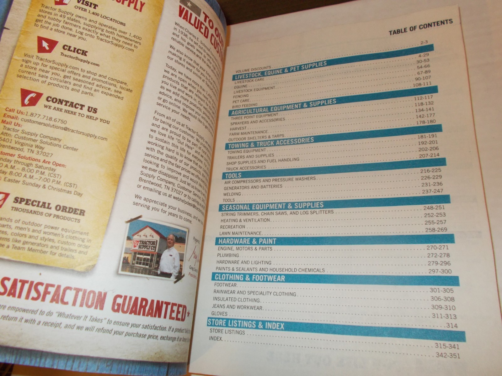 2016-2017 Blue Book TRACTOR SUPPLY CO TSC CATALOG agricultural, tools, hardware