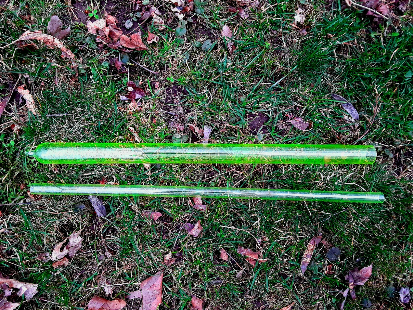 Vintage Uranium Pyrex Tube 36mm Lampworking Glassblowing Supplies Material 24