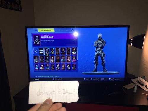 Skull Trooper Aerial Assault Trooper Fortnite Rare OG Season 2-5 (Read Desc.)