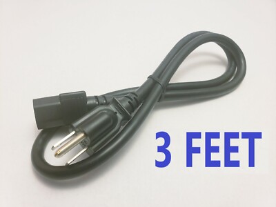 AC Power Cord Cable For TASCAM VL-S5 VL-X5 Pro 2-Way Studio Monitor Speaker